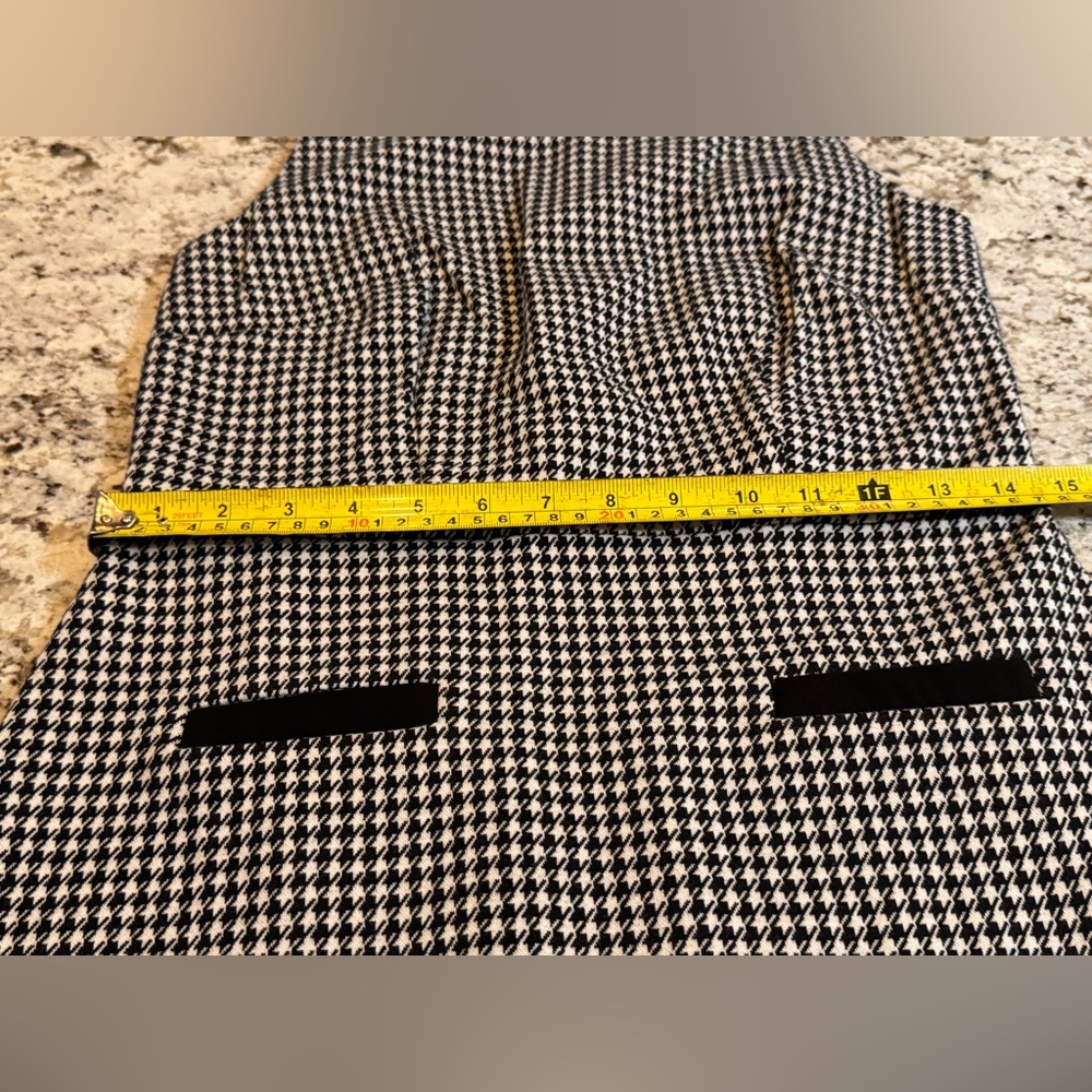 Talbots Black and White Checkered Midi Dress - Picture 4 of 7